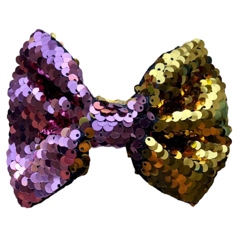 Reversible Sequin (Mermaid) Hair Bows Big 5" Inch