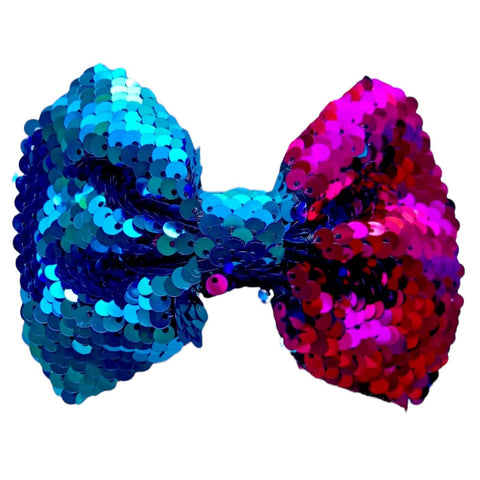 Reversible Sequin (Mermaid) Hair Bows Big 5" Inch