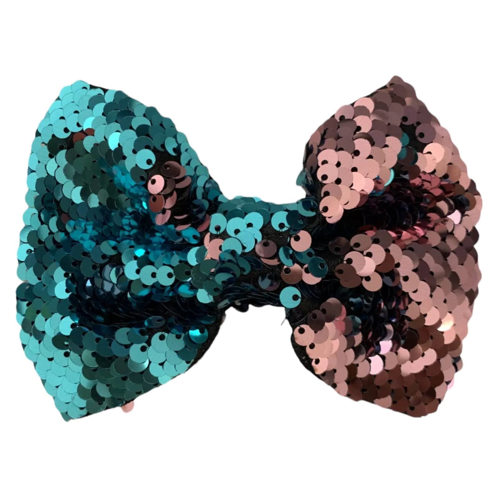 Reversible Sequin (Mermaid) Hair Bows Big 5" Inch