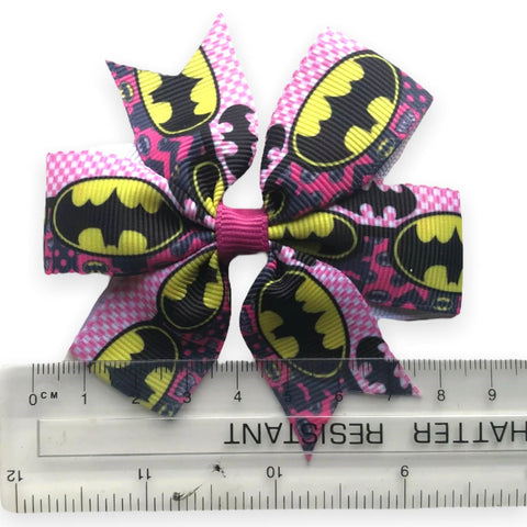 Superhero Hair Bows Clips Batman Spiderman Wonder Woman Avengers Star Wars