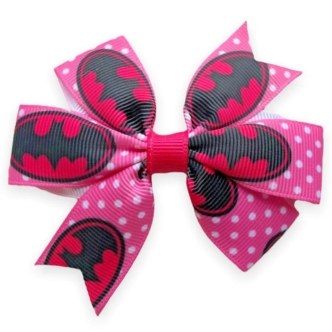 Superhero Hair Bows Clips Batman Spiderman Wonder Woman Avengers Star Wars