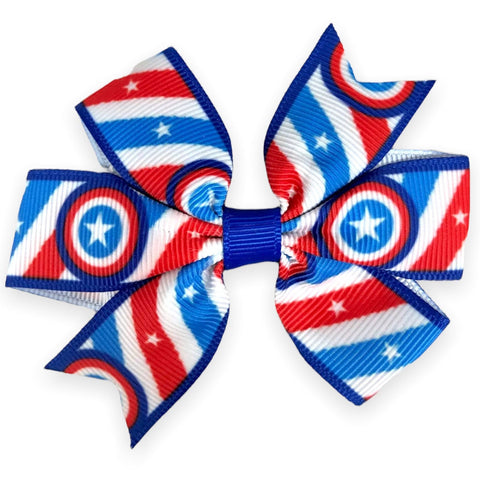 Superhero Hair Bows Clips Batman Spiderman Wonder Woman Avengers Star Wars
