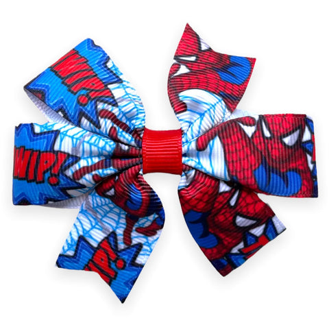 Superhero Hair Bows Clips Batman Spiderman Wonder Woman Avengers Star Wars
