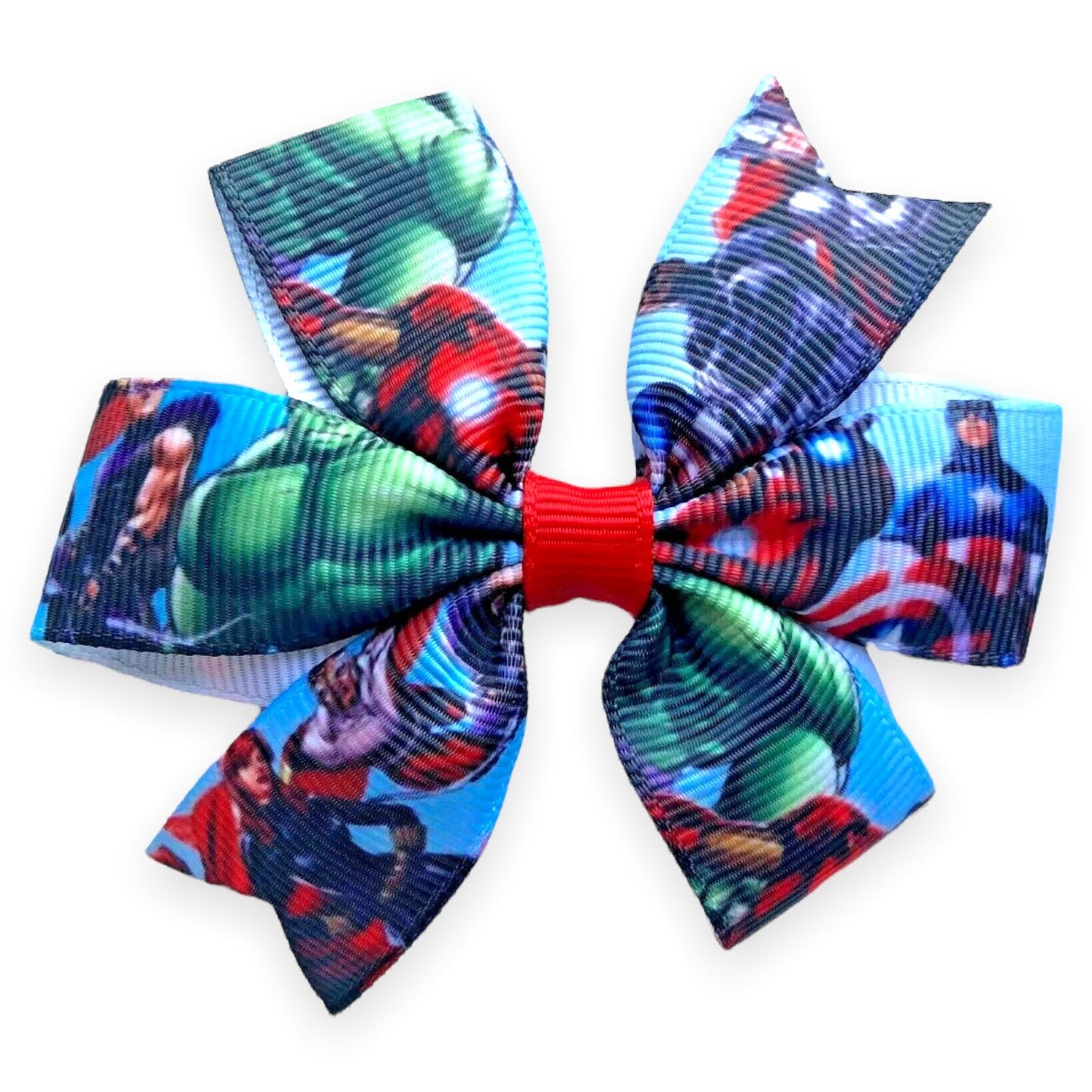 Superhero Hair Bows Clips Batman Spiderman Wonder Woman Avengers Star Wars