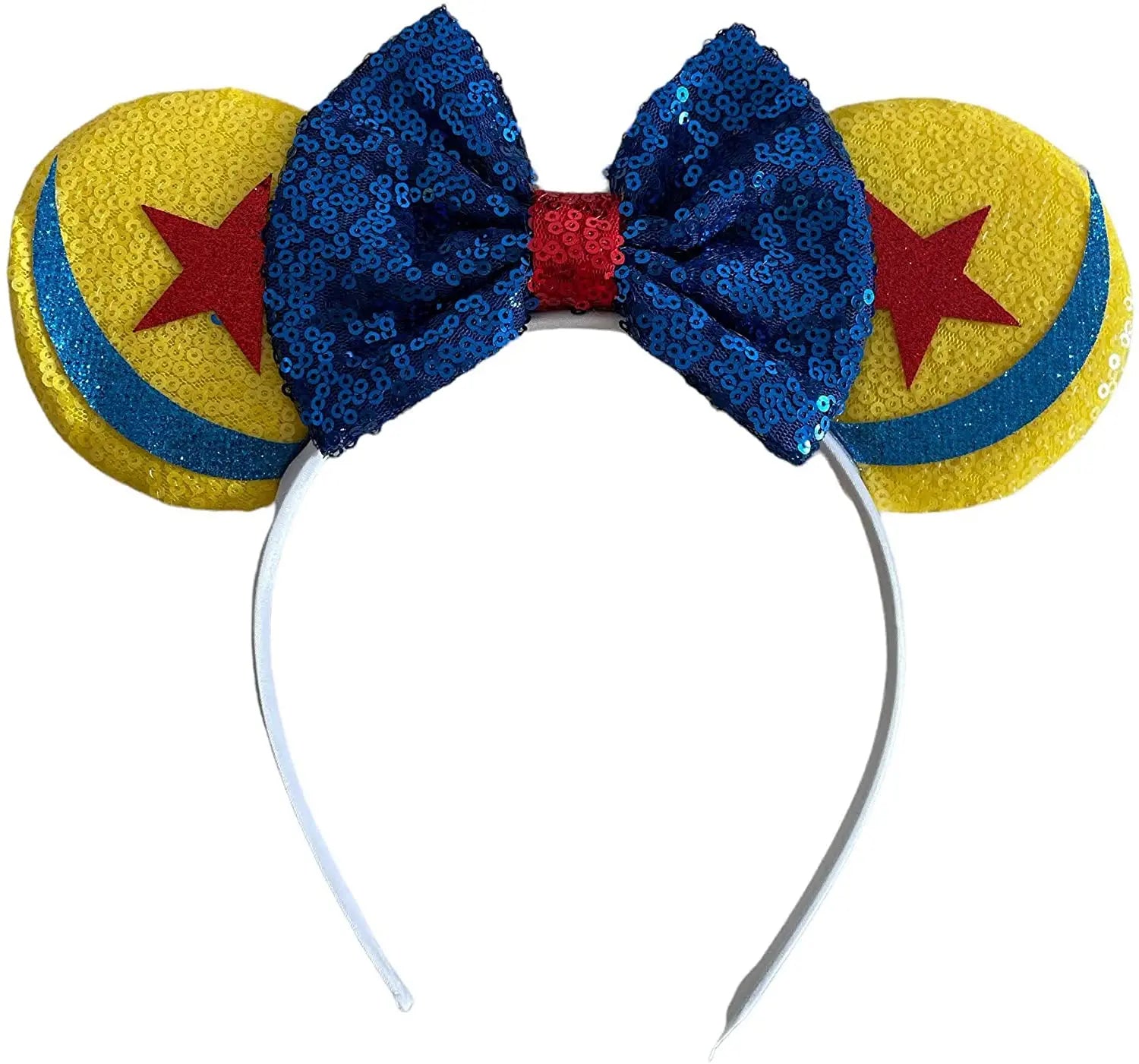 Toy Story Inspired Minnie Mouse Alice Headband With Big 5" Bow - Lilium Kids