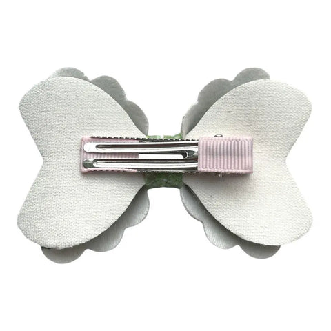 Watermelon Avocado Fruit Hair Bows Clips Flamingo Polka Handmade Faux Leather