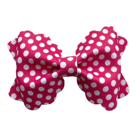 Watermelon Avocado Fruit Hair Bows Clips Flamingo Polka Handmade Faux Leather