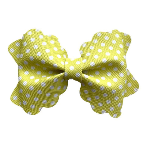 Watermelon Avocado Fruit Hair Bows Clips Flamingo Polka Handmade Faux Leather